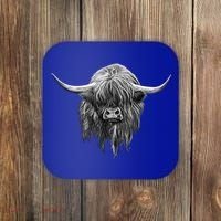 Wee Hamish The Scottish Highland Cow Cool Gift Coaster thumb 0