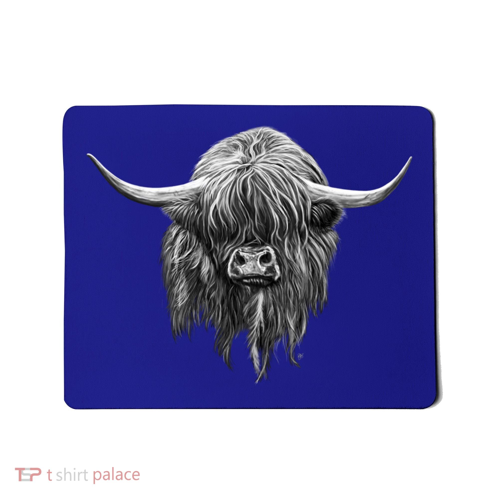 Wee Hamish The Scottish Highland Cow Cool Gift Mousepad