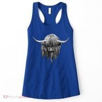 Wee Hamish The Scottish Highland Cow Cool Gift Women's Tank Top thumb 0