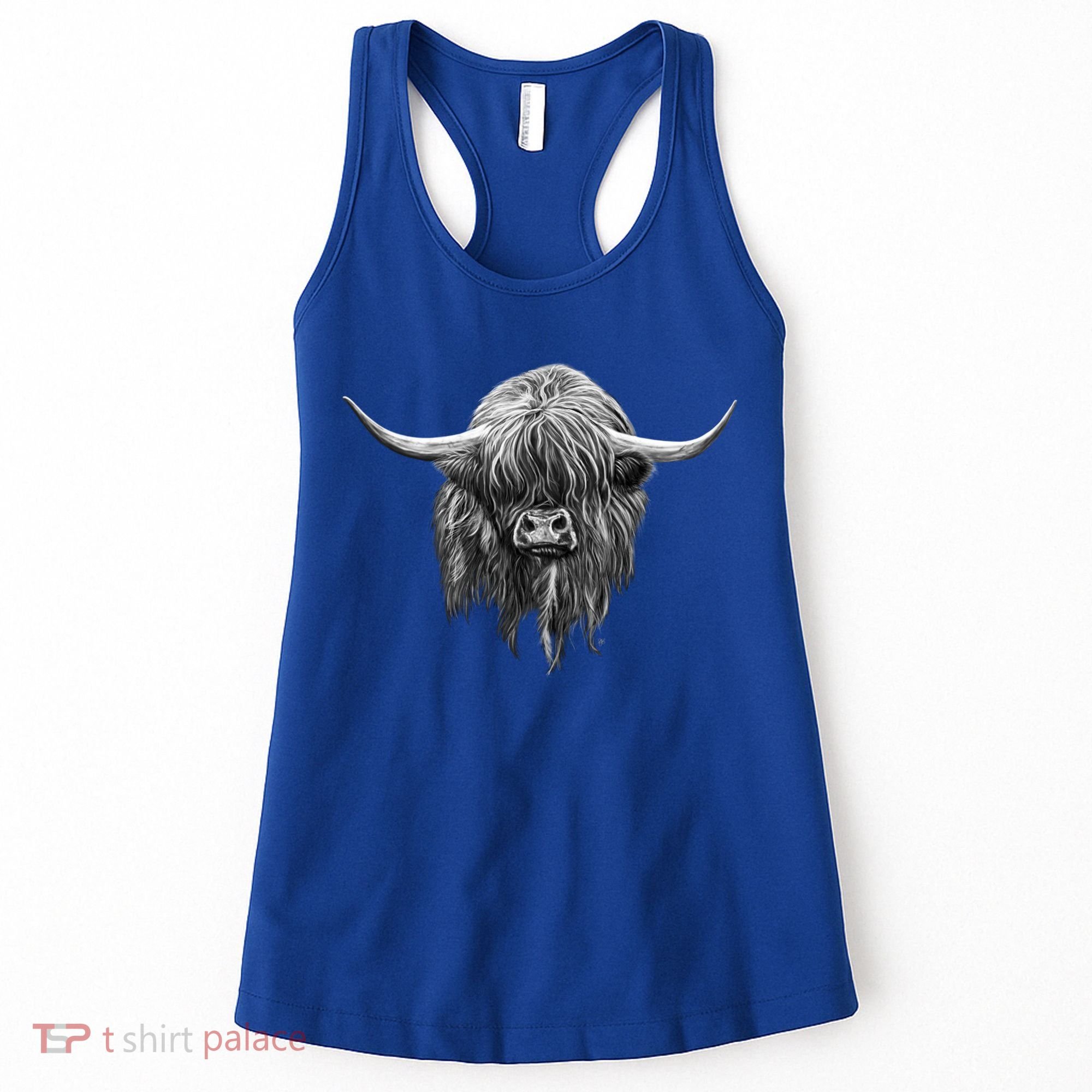 Wee Hamish The Scottish Highland Cow Cool Gift Women's Tank Top