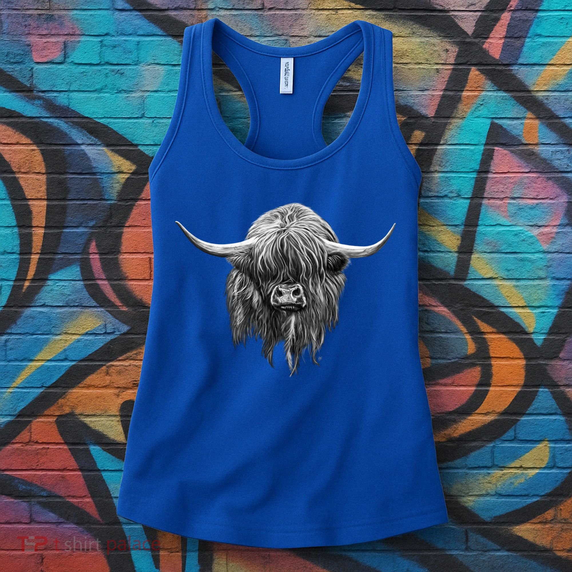 Wee Hamish The Scottish Highland Cow Cool Gift Women's Tank Top