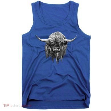 Wee Hamish The Scottish Highland Cow Cool Gift Tank Top