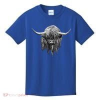 Wee Hamish The Scottish Highland Cow Cool Gift Kids T-Shirt thumb 0