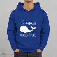 Whale Hello There Funny Save Whale Funny Gift Hoodie thumb 0