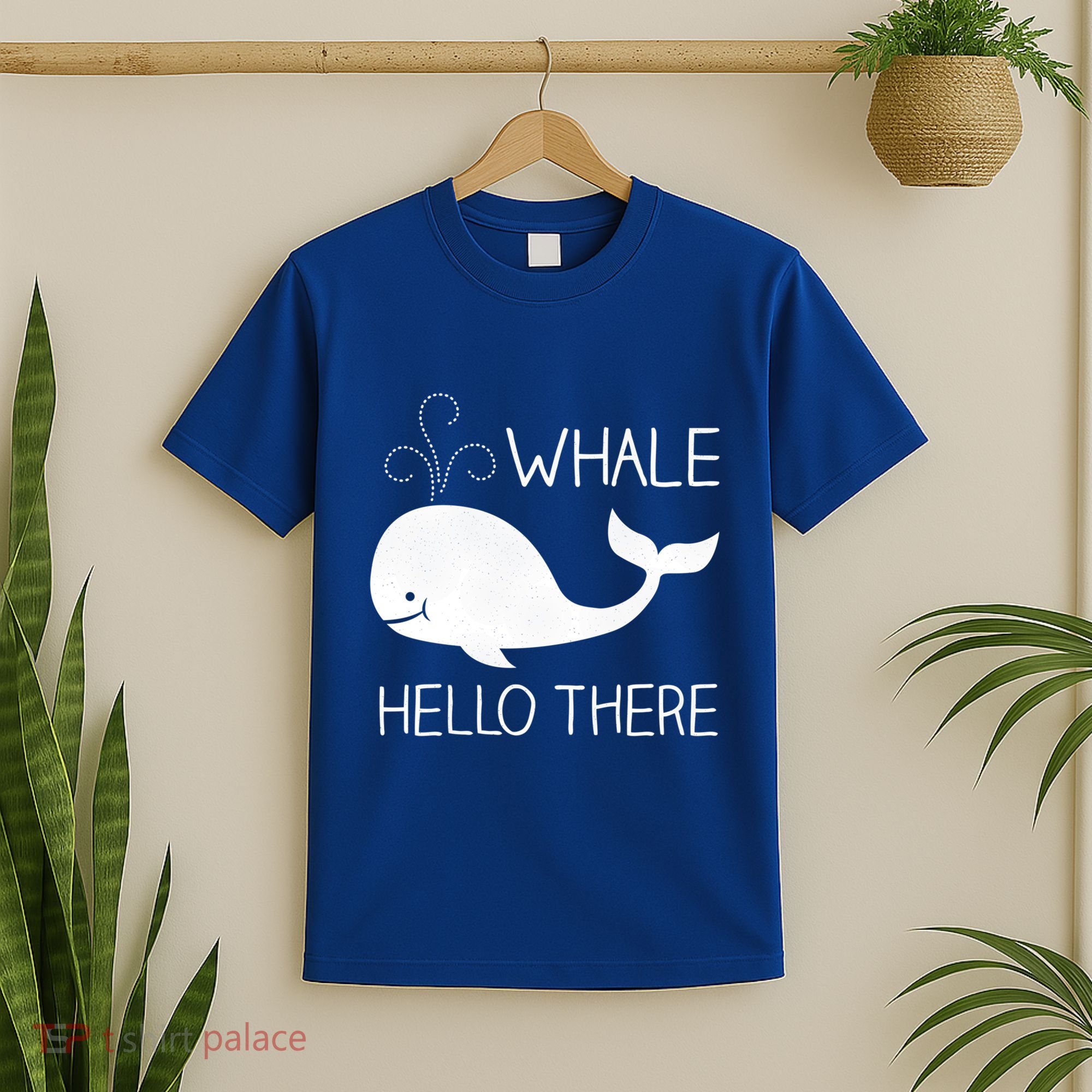 Whale Hello There Funny Save Whale Funny Gift T-Shirt