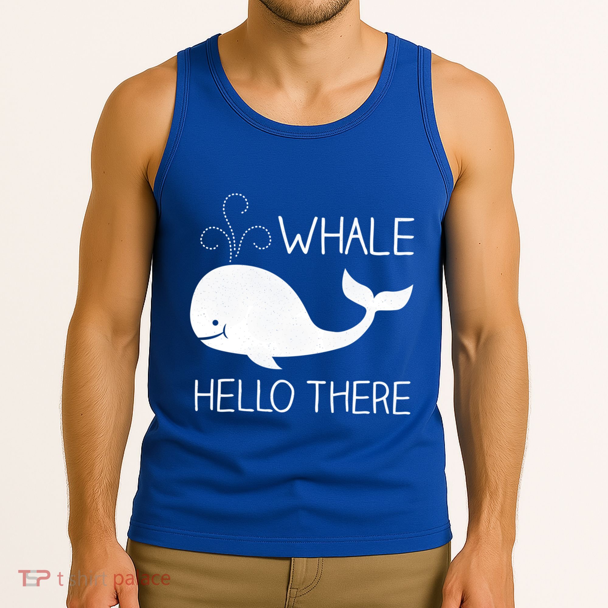 Whale Hello There Funny Save Whale Funny Gift Tank Top