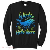 Whale Hello There Whale Lover Whales Marine Biologist Sweatshirt thumb 0