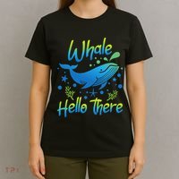 Whale Hello There Whale Lover Whales Marine Biologist T-Shirt thumb 4
