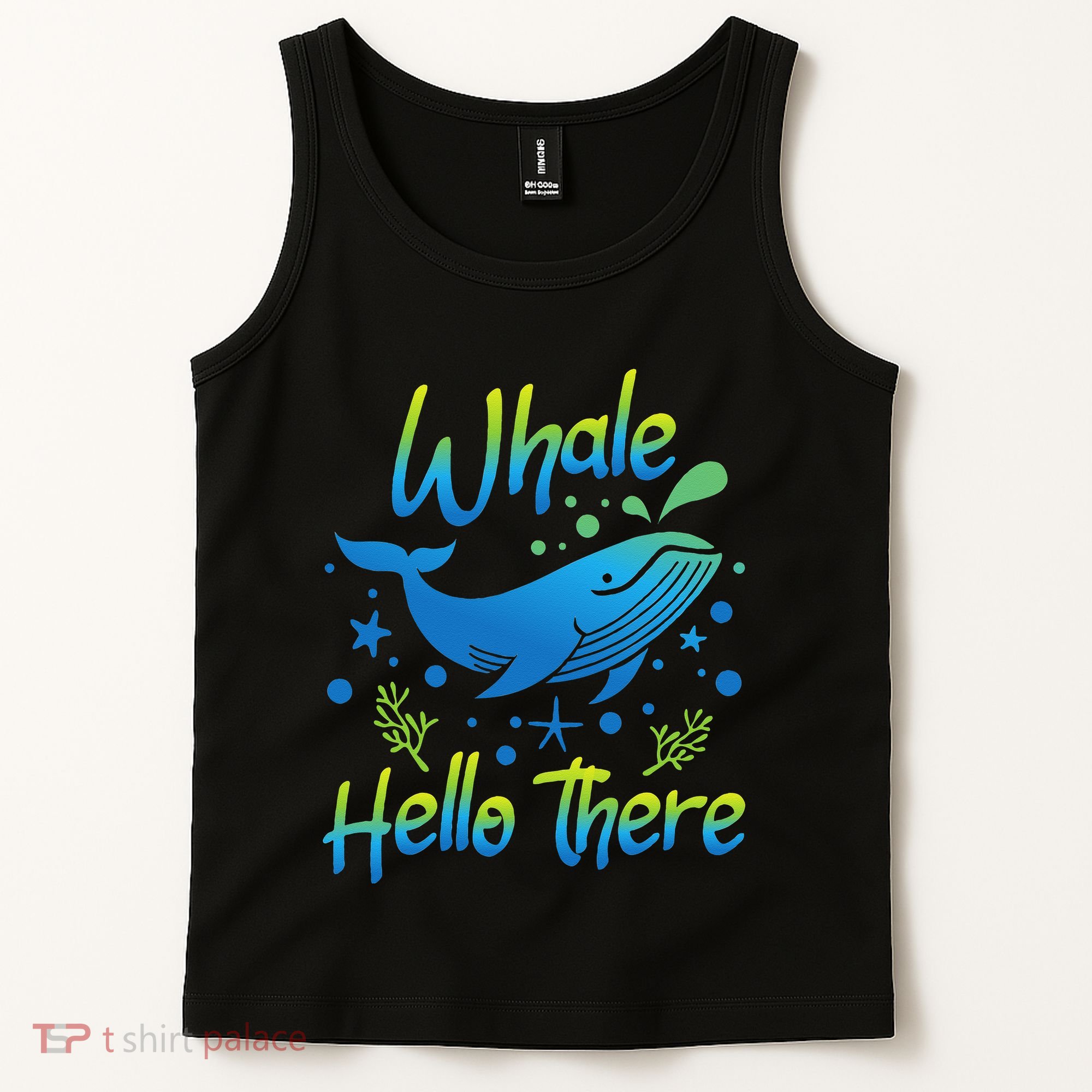 Whale Hello There Whale Lover Whales Marine Biologist Tank Top