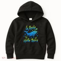 Whale Hello There Whale Lover Whales Marine Biologist Kids Hoodie thumb 0