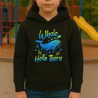 Whale Hello There Whale Lover Whales Marine Biologist Kids Hoodie thumb 3