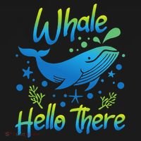 Whale Hello There Whale Lover Whales Marine Biologist Kids Hoodie thumb 5