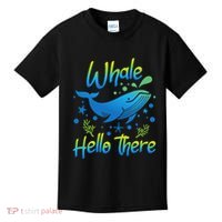 Whale Hello There Whale Lover Whales Marine Biologist Kids T-Shirt thumb 0