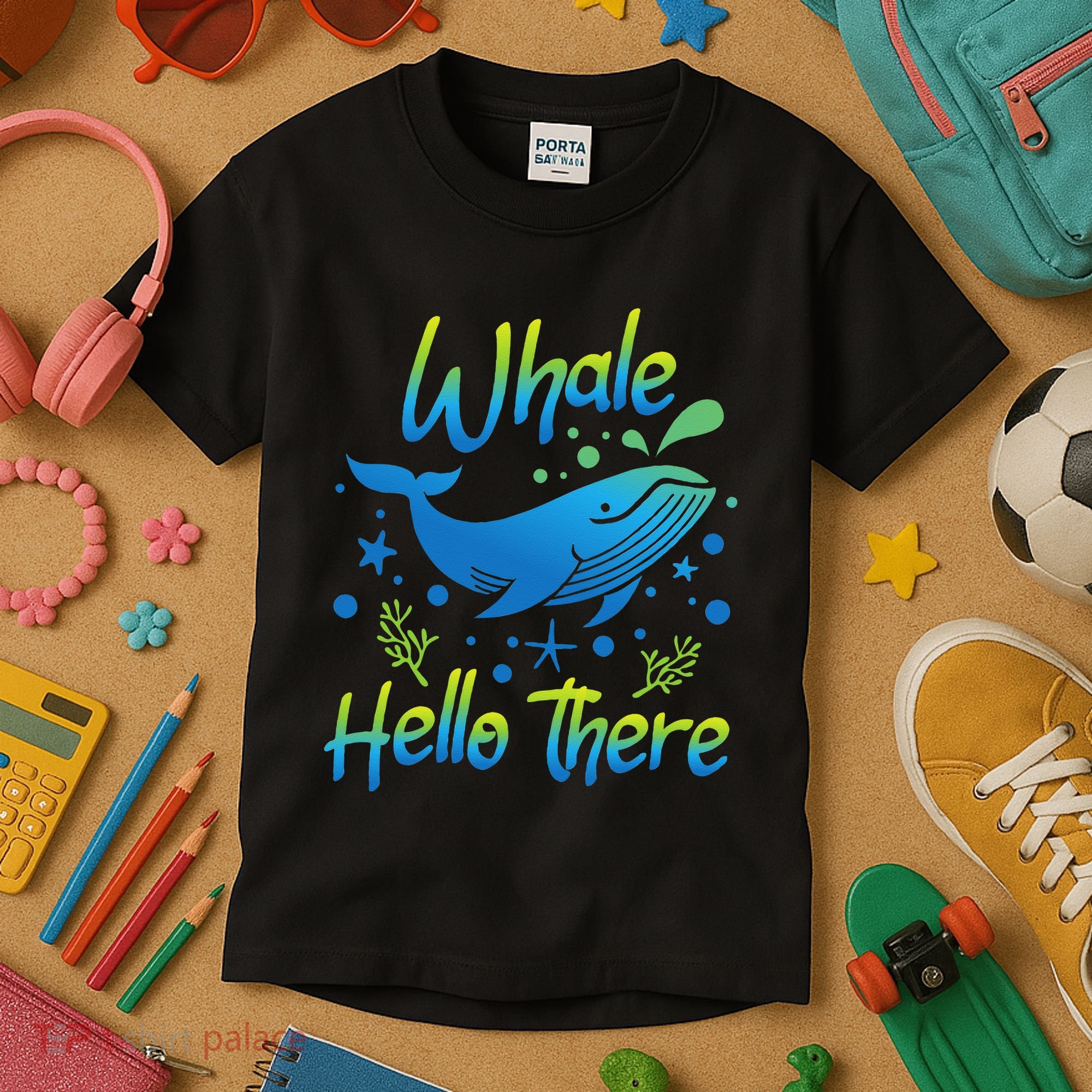 Whale Hello There Whale Lover Whales Marine Biologist Kids T-Shirt