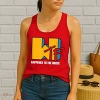 Wtf Happened To Music Funny Retro Music 80s 90s Women's Tank Top thumb 2