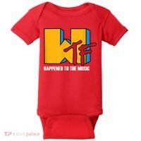 Wtf Happened To Music Funny Retro Music 80s 90s Baby Bodysuit thumb 0