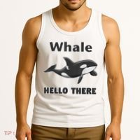 Whale Hello There Killer Whale Tank Top thumb 3