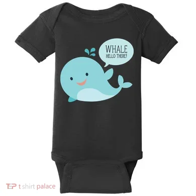 Whale Hello There Baby Bodysuit