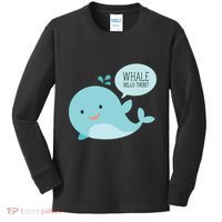 Whale Hello There Kids Long Sleeve Shirt thumb 0