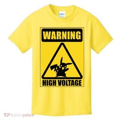 Warning High Voltage Kids T-Shirt