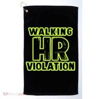 Walking Hr Violation Golf Towel thumb 0