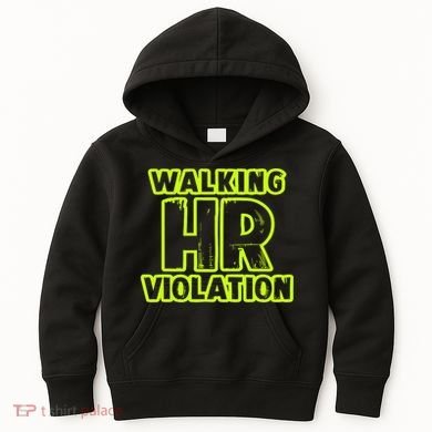 Walking Hr Violation Kids Hoodie