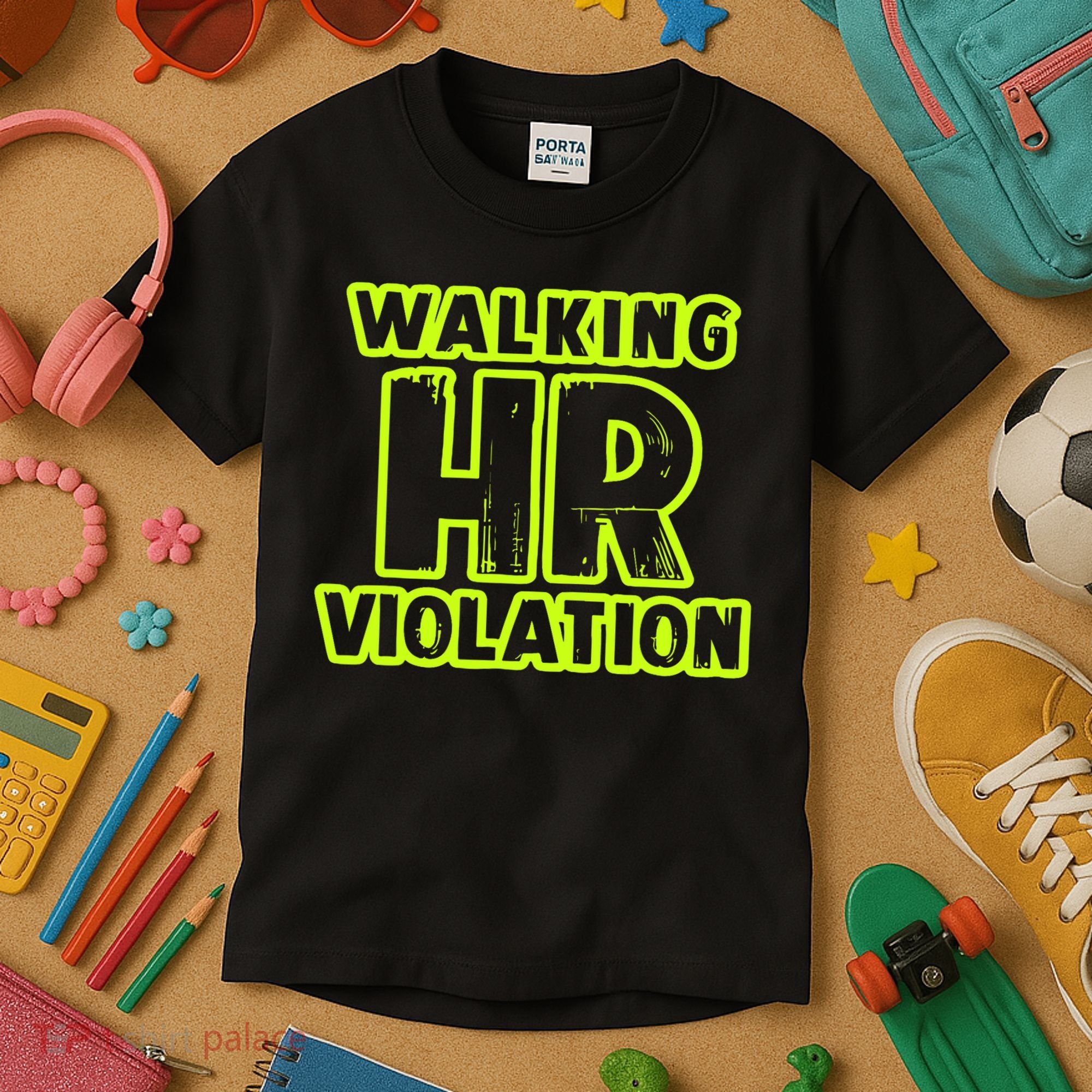 Walking Hr Violation Kids T-Shirt