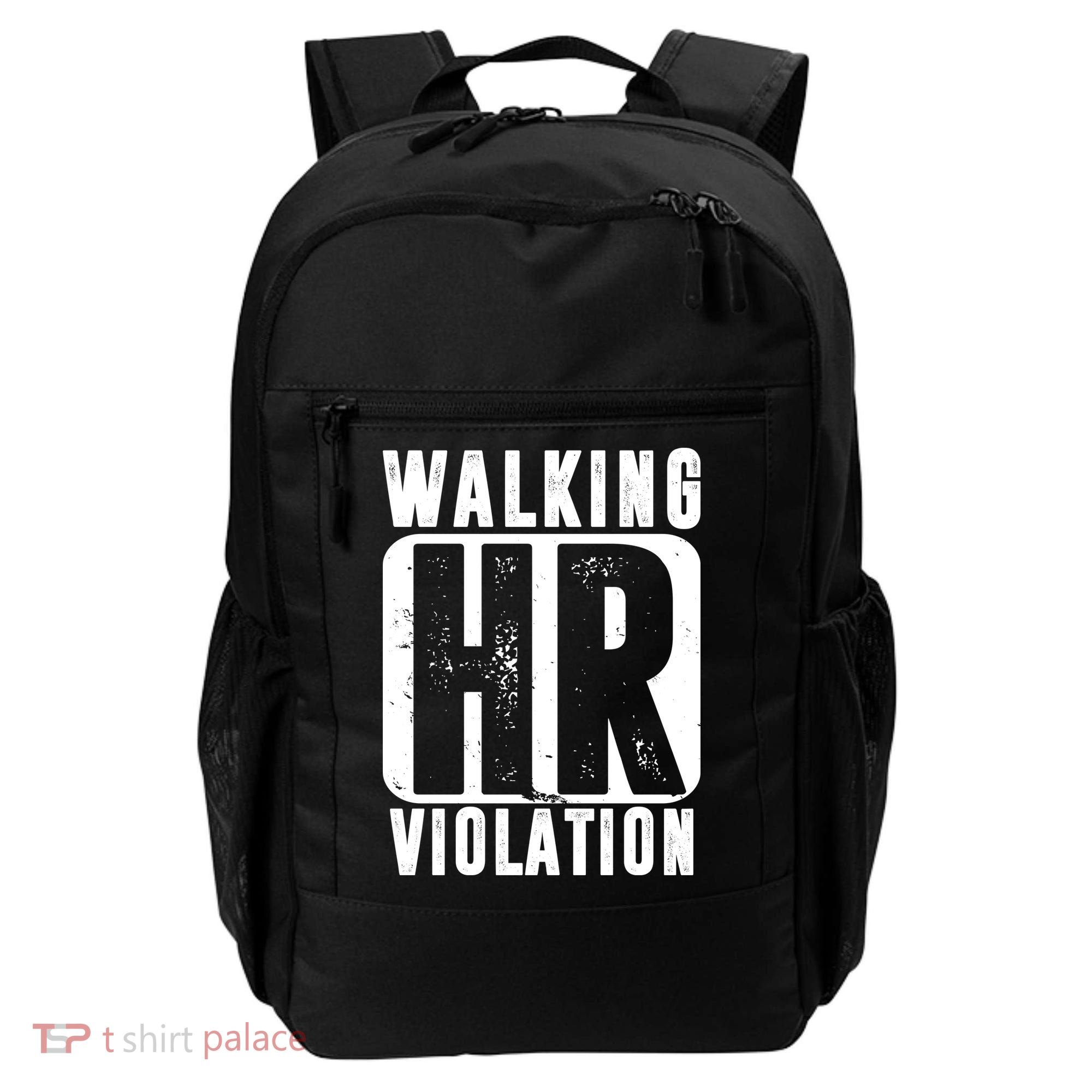Walking HR Violation Funny Backpack