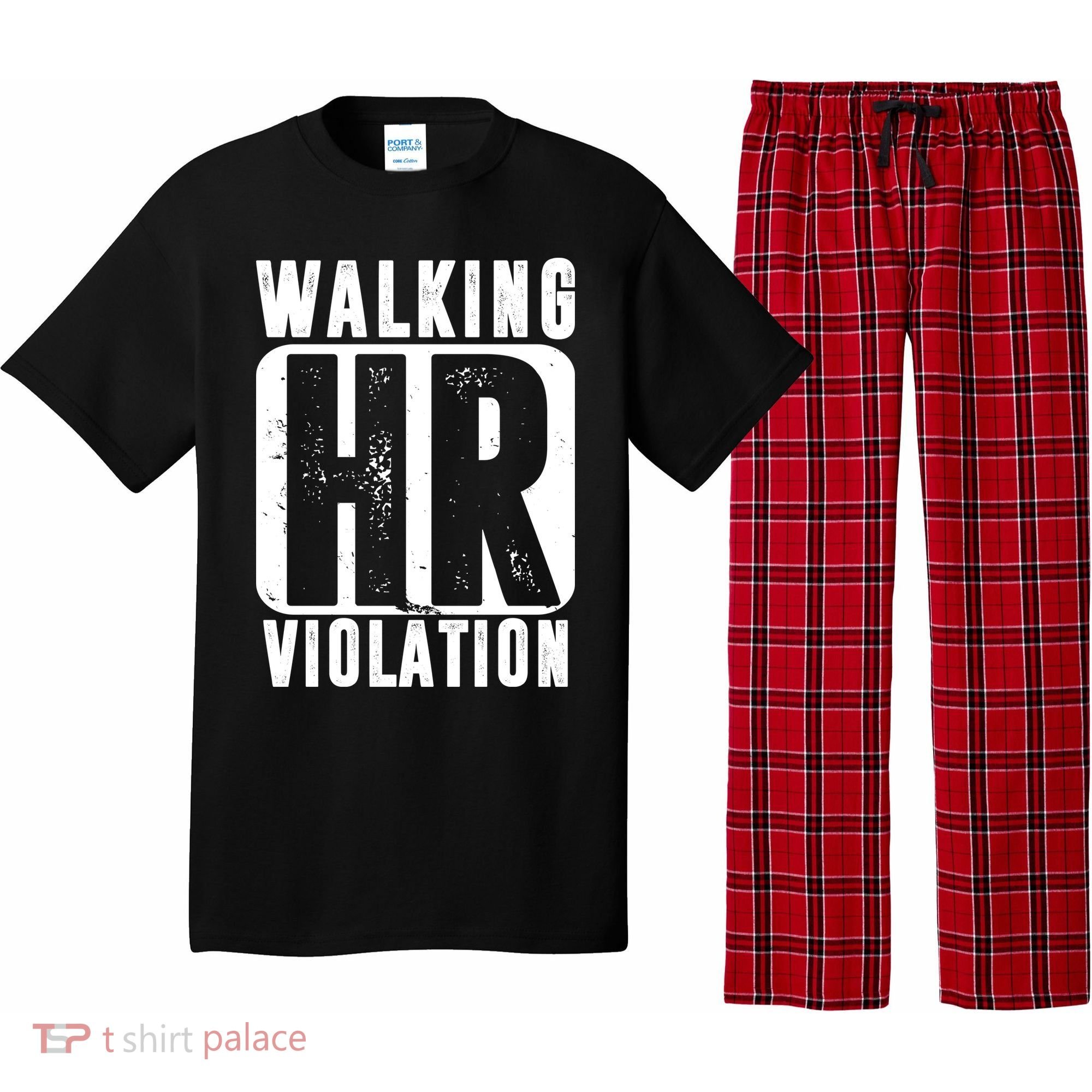 Walking HR Violation Funny Pajama Set