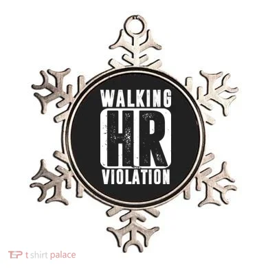 Walking HR Violation Funny Ornament