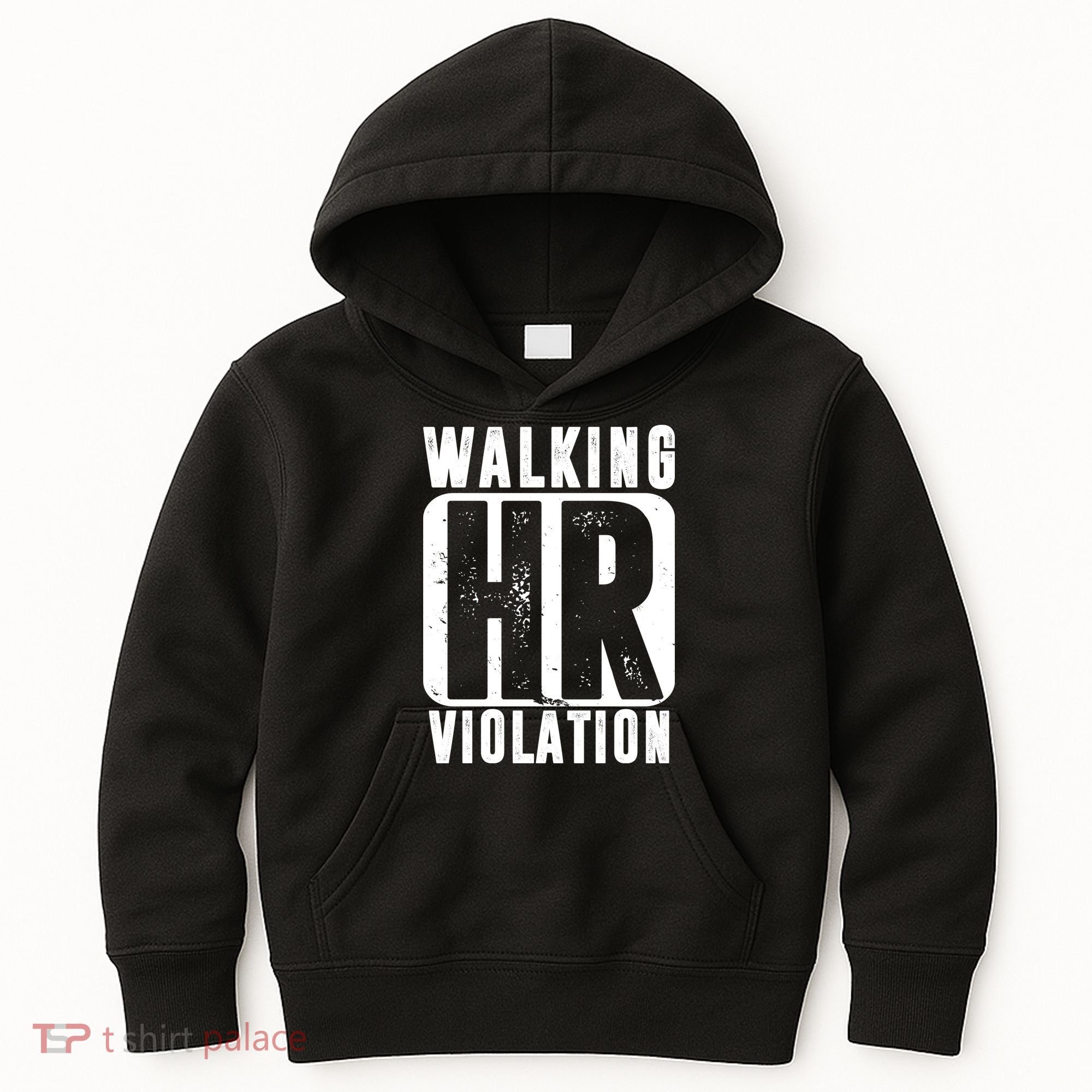 Walking HR Violation Funny Kids Hoodie