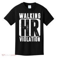 Walking HR Violation Funny Kids T-Shirt thumb 0