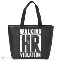 Walking HR Violation Funny Tote Bag thumb 0