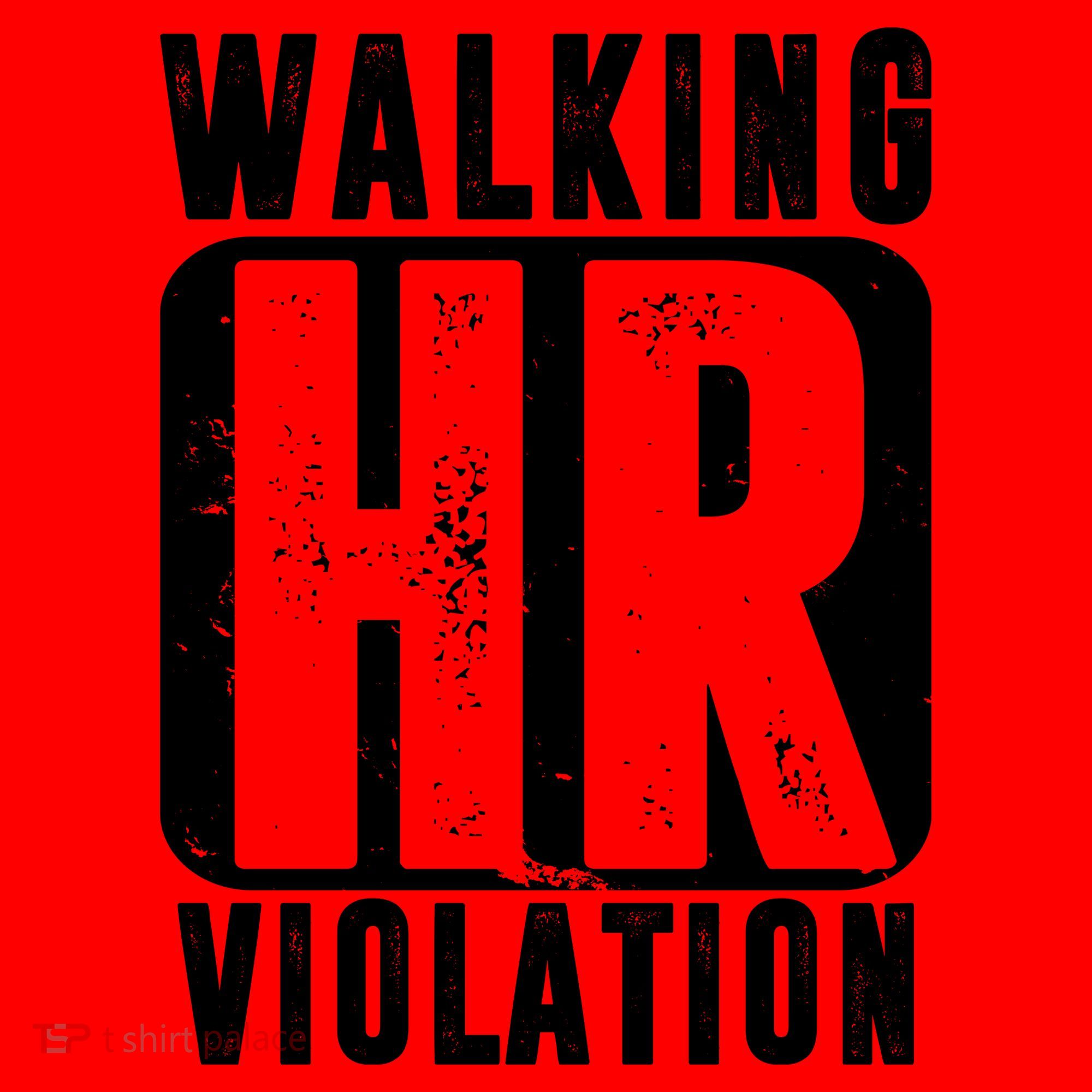 Walking HR Violation Funny Santa Hat