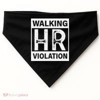 Walking Hr Violation USA-Made Doggie Bandana thumb 0
