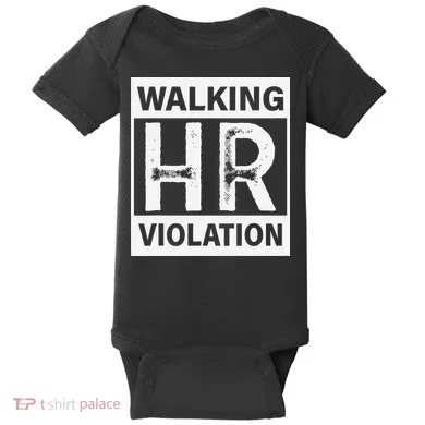 Walking Hr Violation Baby Bodysuit