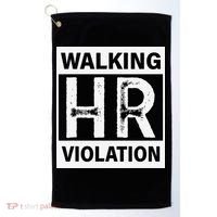 Walking Hr Violation Golf Towel thumb 0