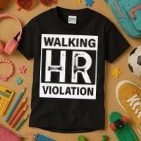 Walking Hr Violation Kids T-Shirt thumb 3