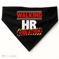 Walking hr violation   USA-Made Doggie Bandana thumb 0