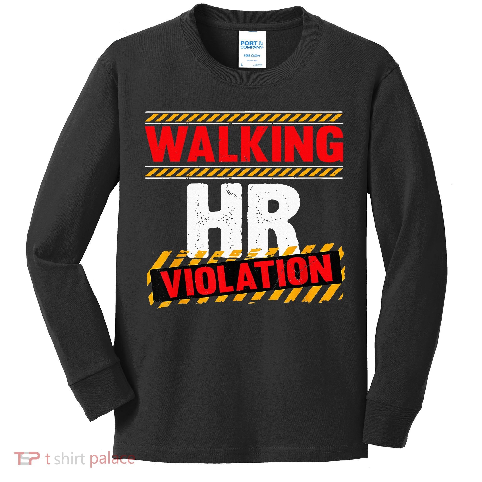 Walking hr violation   Kids Long Sleeve Shirt