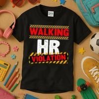 Walking hr violation   Kids T-Shirt thumb 3
