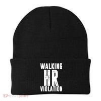 Walking HR Violation Human Resource Beanie thumb 0