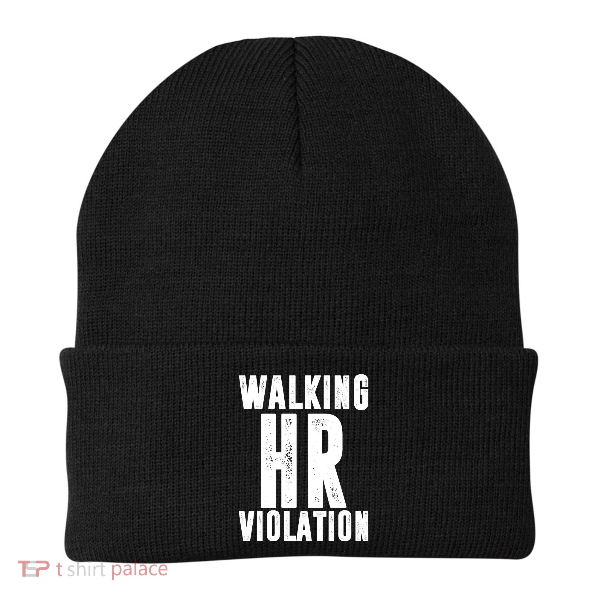 Walking HR Violation Human Resource Beanie