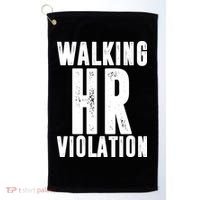 Walking HR Violation Human Resource Golf Towel thumb 0