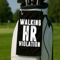 Walking HR Violation Human Resource Golf Towel thumb 2