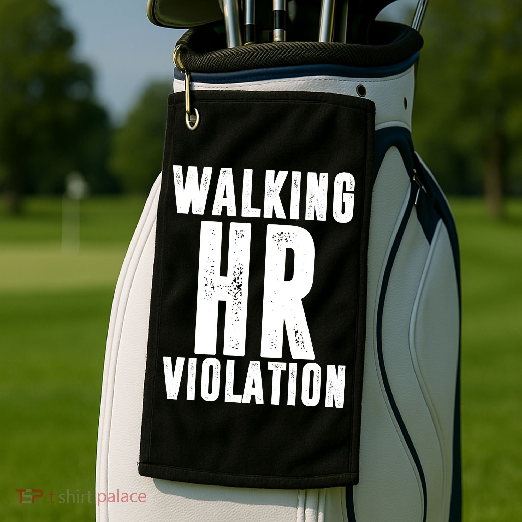 Walking HR Violation Human Resource Golf Towel