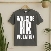 Walking HR Violation Human Resource T-Shirt thumb 2
