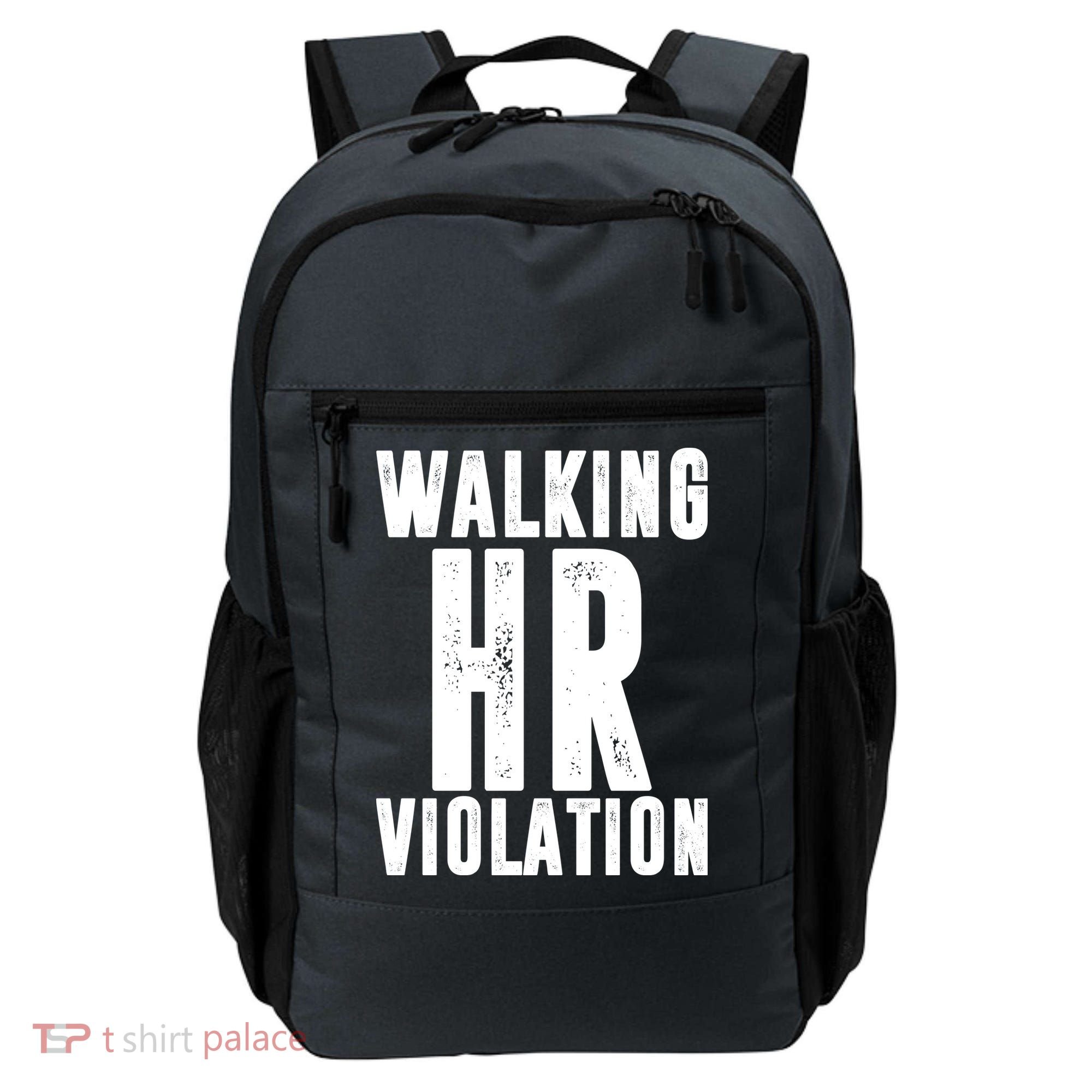 Walking HR Violation Human Resource Backpack