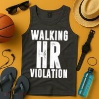 Walking HR Violation Human Resource Tank Top thumb 4