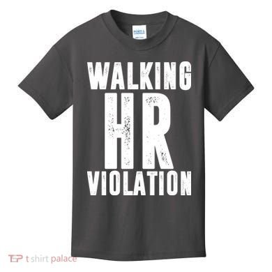 Walking HR Violation Human Resource Kids T-Shirt